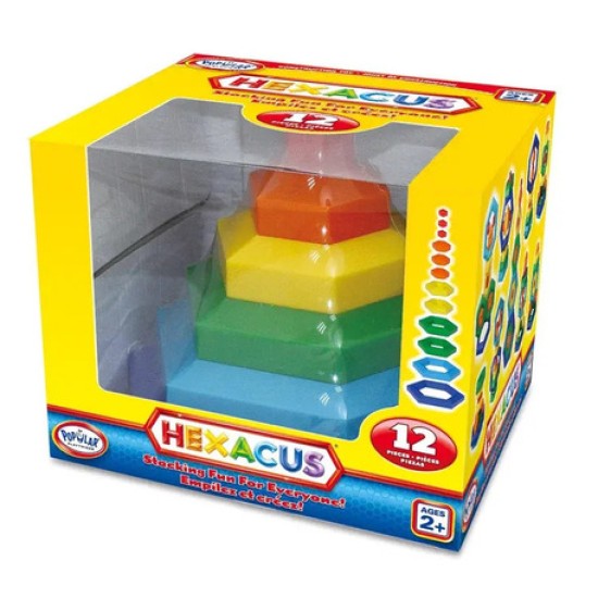 Hexacus : Jeu de Construction et Empilage/12 mcx